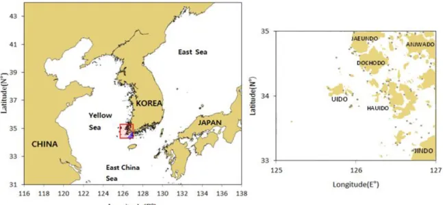 Fig.  1.  Location  of  Uido  in  Korea.