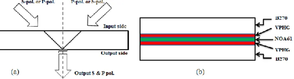 Fig.  2.  Schematic  of  multiplexed  custom  transmission  grating.  (a)  Orientation