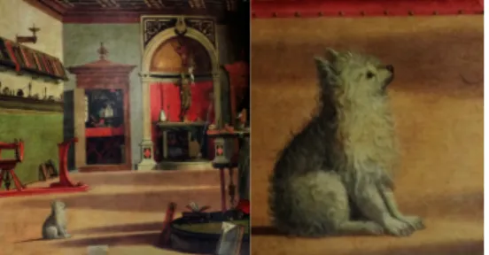 Figure 2. Vittore Carpaccio,  Visual hallucination of Augustinus Saint  Oil on Canvas,141x210cm, 1502-08 10)