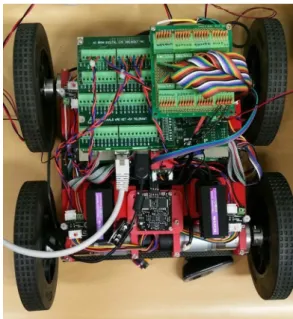 Fig.  7.  3D  rendering  of  a  mobile  robot  inside.