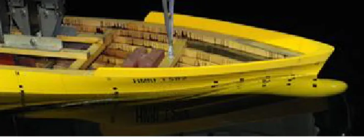 Table  14.  Comparison  of  resistance  performance  in  model  test6.3.1  Model  test  for  single  skeg  hull  form