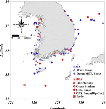 Fig.  1.  Location  of  wave  buoys.