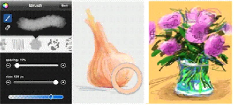 그림 7. 데이비드 호크니(David Hockney), ‘무제’, 2009,  애플 어플리케이션(Apple Application)의 브러쉬즈 앱(Brushes-App) 