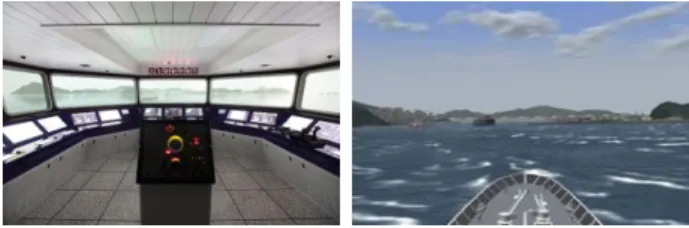 Fig.  1.  Ship  maneuvering  simulator.