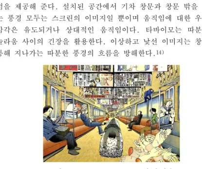 그림 8. Japanese Commuter Train 의 한 장면