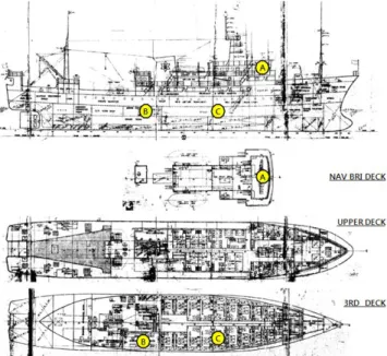 Fig.  4.  Vertical  acceleration  due  to  the  ship  speed.