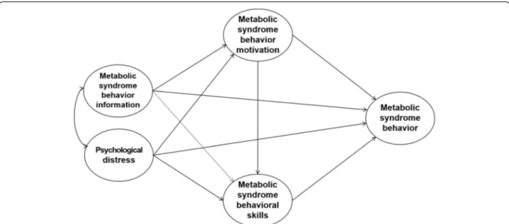 Fig. 1 Modified Information-Motivation-Behavioral skill model of healthy behavior for metabolic syndrome