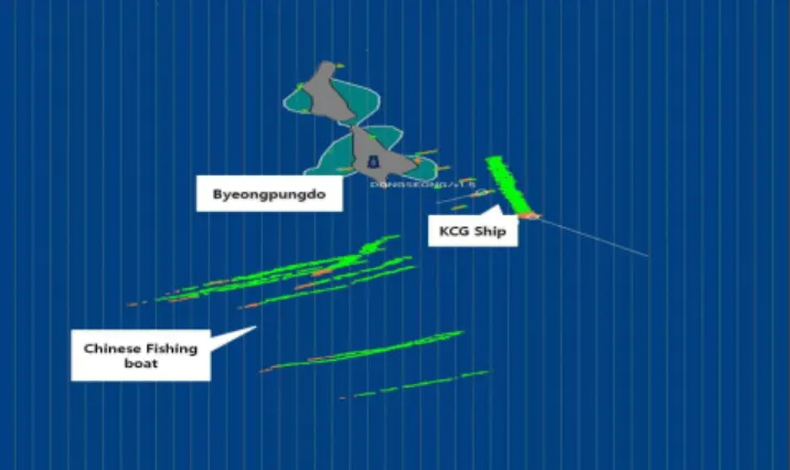 Fig.  8.  The  case  of  collision  avoidance  assistance  for  vessel  under  generator  &amp;  engine  trouble.