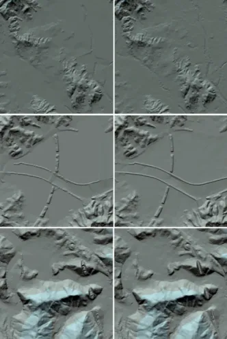 그림 3. DEM 정확도 평가(좌:Case1, 우:Case2)
