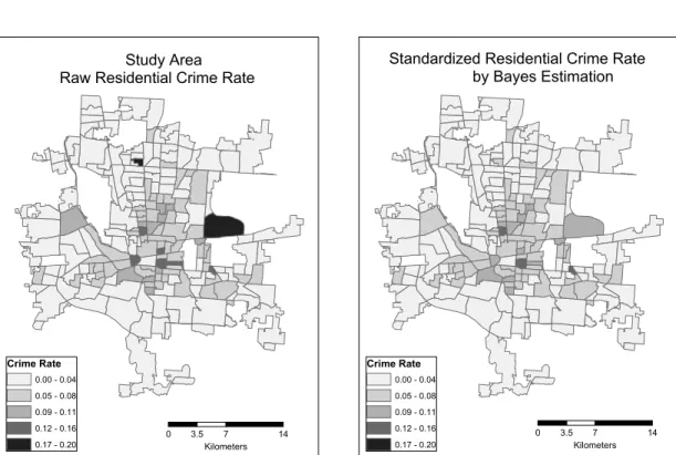 Figure 2 present the crime rate patterns adjusted by