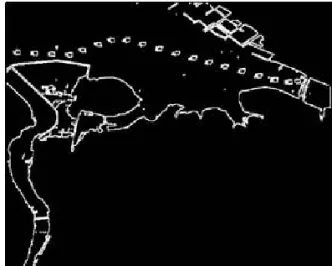 그림 7. Method of edge detection: (a)Image Pixel, (b) homogeneity operator, (c) difference operator 유사 연산자 기법은 그림 7(a)을 통해 다음 식 (2)로 표현 할 수 있다