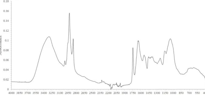 Fig 4. Representative FT-IR spectral data of soybeans from Neimenggu province.
