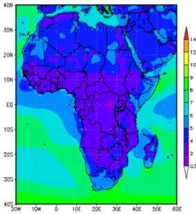 Fig. 9. Same as Fig. 4, except for Africa.