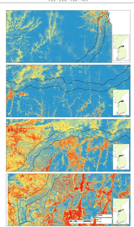 Figure 4. Predicted potential distribution of Giant ragweed