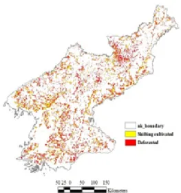 Figure  4.  Potential  restoration  area  which  spread  across  the  country