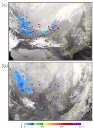 Fig. 13. Dust phenomenon observed in 25 January 2010.