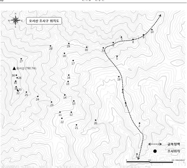 Figure  2.  Map  showing  the  surveyed  plot.