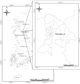 Figure  1.  Map  of  study  sites.