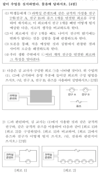 Figure 1. An example of a question item of the elementary  school teacher employment examination (no integration)
