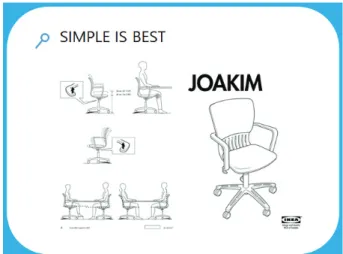 Figure 2. An example  (IKEA) of the simplicity in daily life         