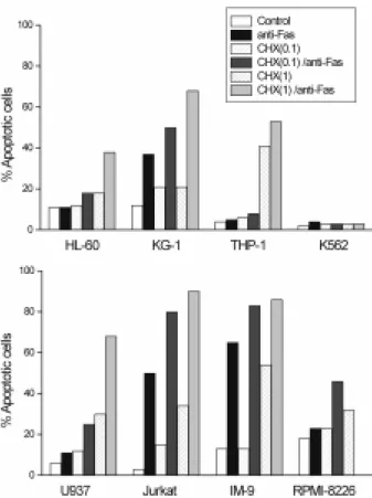 Figure 7. Effects of cycloheximide on Fas-mediated apoptosis. Cyclohexi-