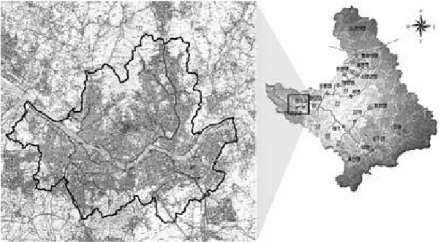 Figure 1. Study Site (Han River in Seoul City, Left), Han River Watershed Area (Right).