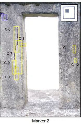 Figure 8. Results of crack (C) detection. 3.3. Crack Quantification