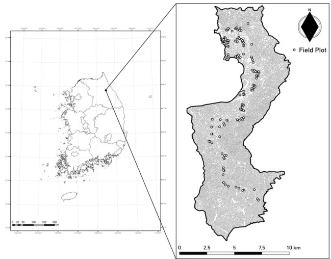 Fig  1.  Geographical  locations  of  the  target  region