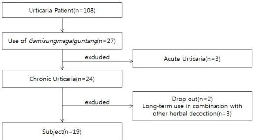 Fig.  1.  Flow  chart  of  subject  selection.