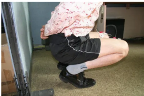 Fig. 8. EMG signal at sit-down posture