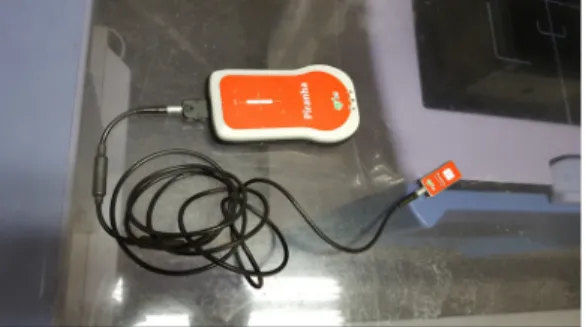 Fig.  1  The  Piranha  657  which  is  semiconductor  dosimeter  measuring  the  ESD