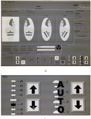 Figure  3  Dose  adjustment  of  the  exposure  method  in  mammography a; Dose adjustments of exposure method b