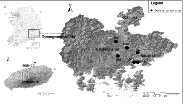Figure 1. The study area in Korea