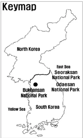 Fig. 1. The location map of the survey sites.