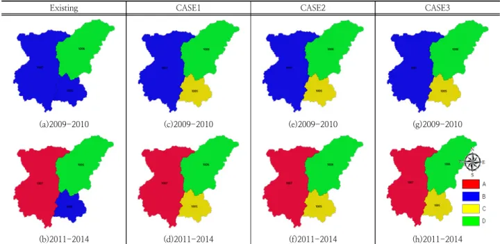 Fig. 5. Potential Flood Damage calculation result (Mid watershed)