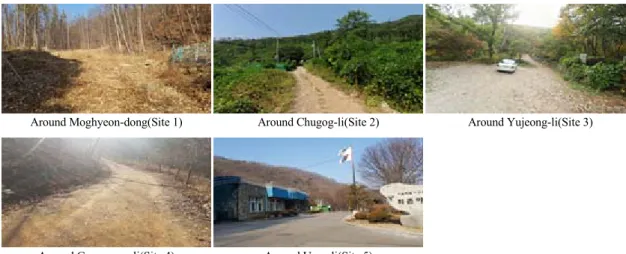 Fig. 3. Candidate Site Unpaved Road Status.