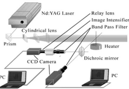 Fig. 3. Schematics of laser diagnostics.