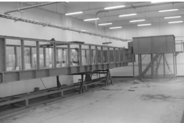Fig. 11. Scale model picture Fig. 12. Scale model block and vegetation installation