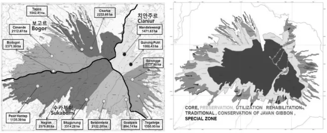 Table 2. Zoning system and area