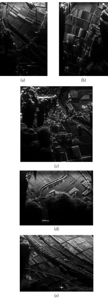 Fig. 7. Signal processing results by the proposed algorithm: (a)  Scene #1, (b) Scene #2, (c) Scene #3, (d) Scene #4, and (e)  Scene #5