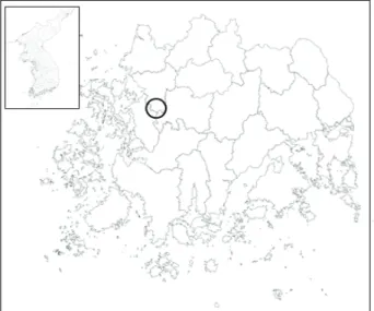Fig. 1. Geographical description of Daedong lake.