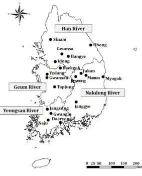 Fig. 2 Location map of the study sites