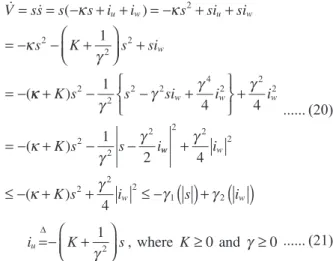 Table 2.  Specification of actuator parameters.
