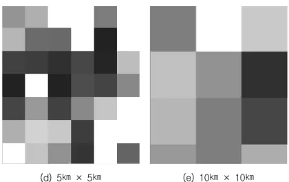 Fig  1.  Grid  Resolution  of  Radar  Rainfall  in  the  Rearrange