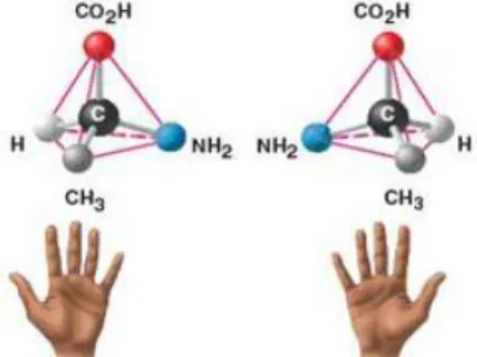 [그림 II-1] 이성질체(isomer) 중 분자 비대칭성(chirality)을 가진 경우