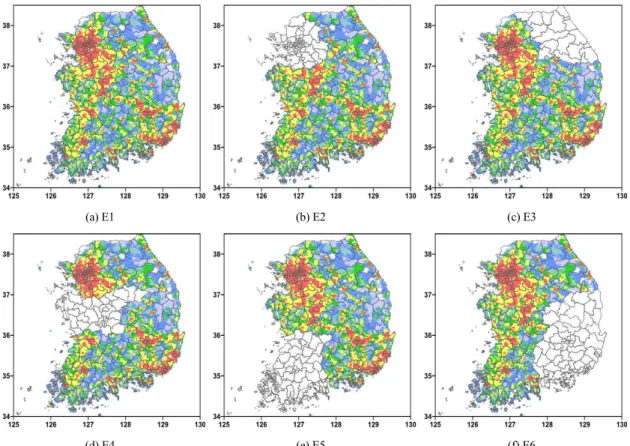 Fig. 3. Distribution of emission inventories for PM assessment for WRF-CMAQ simulations in this study
