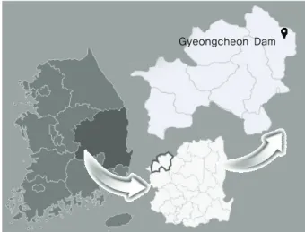 Fig. 1 Location of Gyeongcheon command area