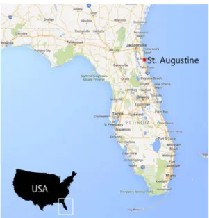 Fig 1. The Location of St. Augustine.