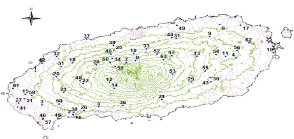 Fig. 1. Sampling sites by soil series in Jeju Island. 여 총 19개 항목에 대해서, 토양 중 중금속 전처리 방법 으로 적용 될 수 있는 US EPA Method 3052 방법을 사 용하였다