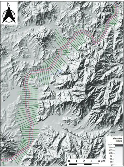 Fig. 5 HEC-RAS geometric data of Cheongmi stream watershed